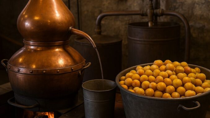 quel est le rendement de la distillation de la mirabelle